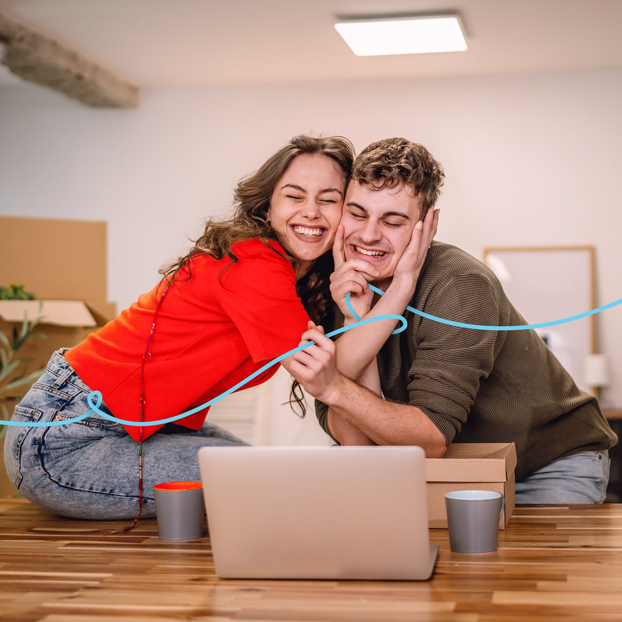 young couple hugging.webp