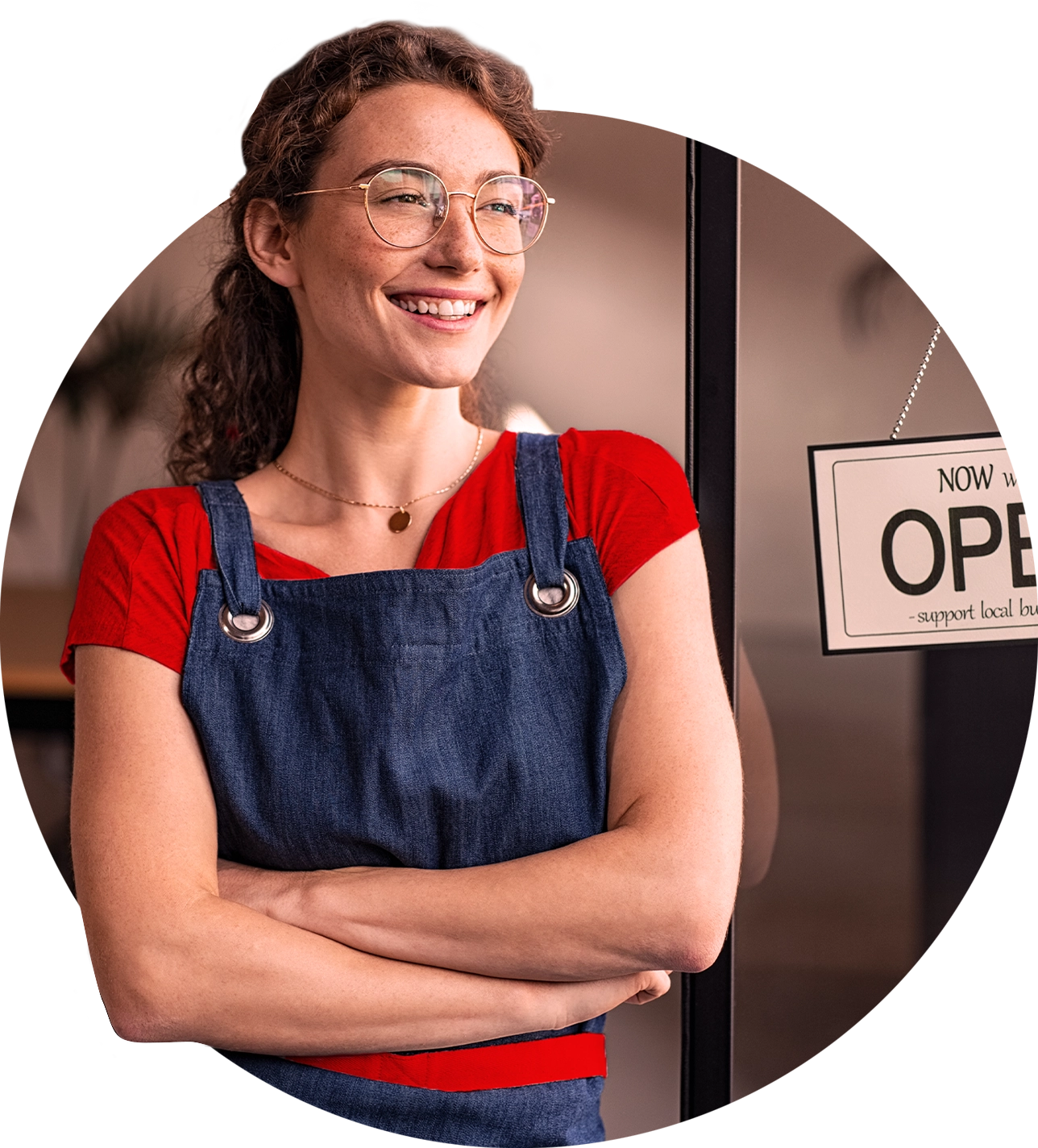 female cafe worker